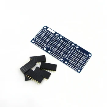 

Triple Shield For WeMos D1 Mini Dua Sided Perf Board For Arduino Compatible DIY