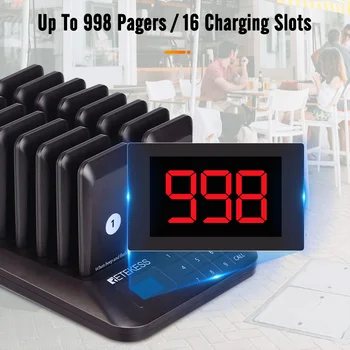Retekess TD157 Restaurant Pager Food Truck Coasters Buzzer Pager Receiver Calling System For Bar Cafe Food Court Fast Food Shop
