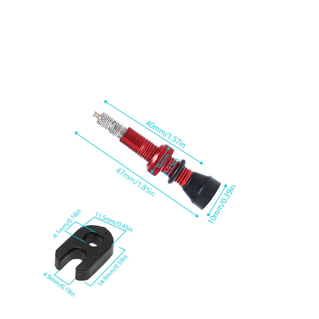 Bicycle 1Pair 48mm/60mm/78mm Presta Valve for Road Tubeless Rim Alloy Or Brass Stem Brass Core W/ Cap & Tool