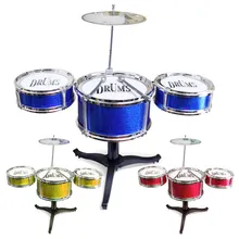 Джазовый барабанный Набор Мини пять модель в форме барабана игрушечный джазовый барабан ударный инструмент игрушечный барабан Музыкальные инструменты для музыкальные игрушки для детей BB50YQ