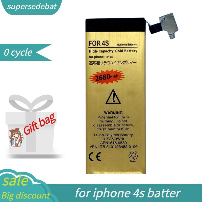 

Supersedebat Hot High Capacity for Iphone 4s Battery Accumulator for Iphone 4s Battery for Apple Iphone 4s Batteries Accumulator