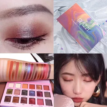 

Rainbow 18 Color Eyeshadow Pearl Light Dumb Bright Color Makeup Pearlescent Matte Earth Color Makeup Eyeshadow Palette