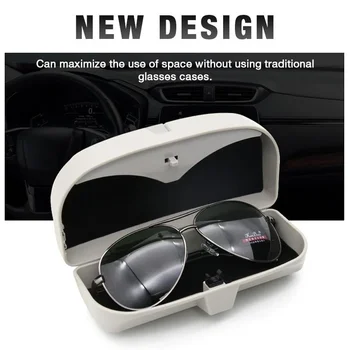 

Universal Car Visor Sunglasses Case Sun Visor Clip Glasses Holder Auto Sun Visor Glasses Box Clip Card Ticket Holder Fastener