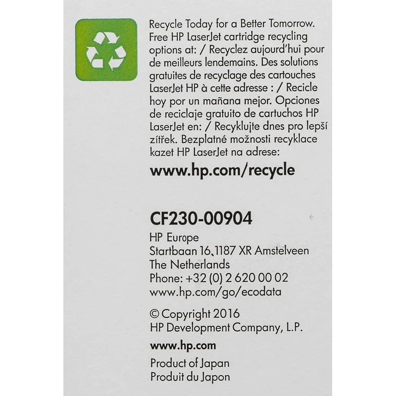 Картридж лазерный HP 30X CF230X черный(3500стр.) для HP LJ Pro M203/M227