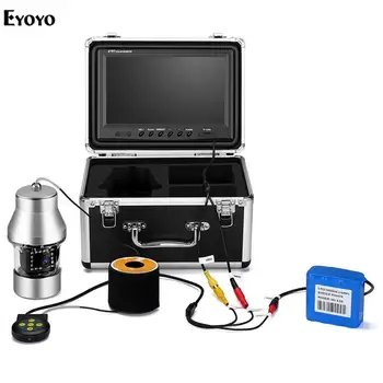 

Eyoyo 9 inch Large Color Screen Underwater Fishing Camera Video Fish Finder 360 Horizontal Panning Camera 1000TVL with 8GB DVR