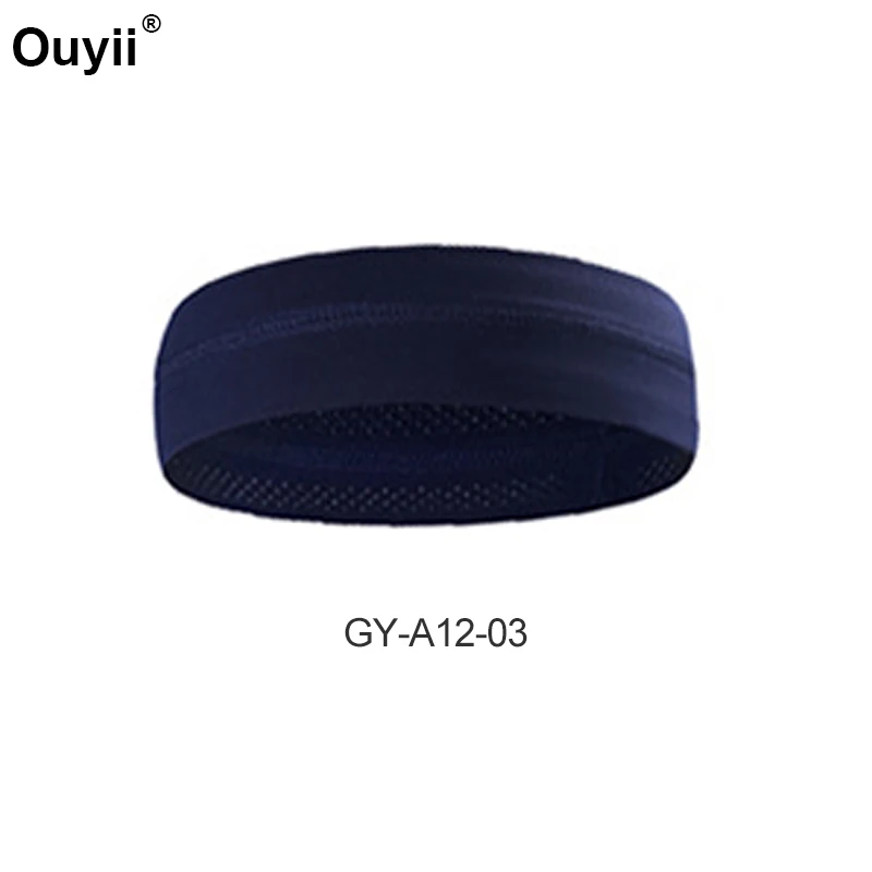 Royal Blue Противоскользящая силиконовая повязка на голову для занятий йогой на открытом воздухе для занятий в тренажерном зале, бега, тенниса, баскетбола, дышащая повязка на голову, эластичная повязка на голову с защитой от пота - Color: Royal Blue