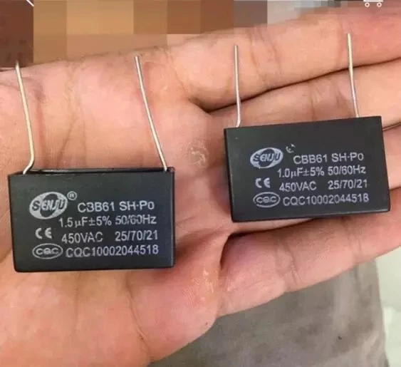 10 шт./лот Новинка CBB61 4,5/5,0/6,0/8,0/10,0/12,0 мкФ 450V модуль прямые булавки с постоянной ёмкости, универсальный конденсатор