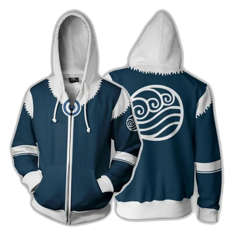 

Avatar: The Last Airbender Hoodie 3D Printed Zip Up Polyester Hip Hop Men Hooded Hoodie for Spring Autumn Sportswear