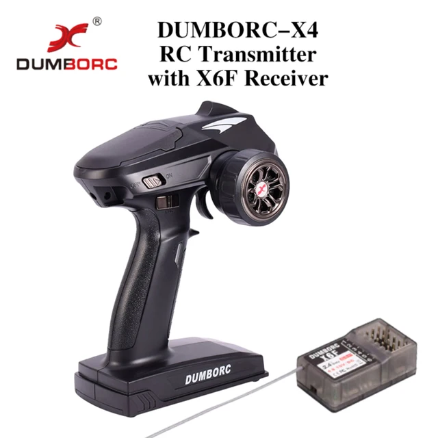 DUMBORC X6F/X6FG 2.4G 6CH Radio Control System Receiver for Domborc RC X6 Transmitter RC Boat Car Transmitter