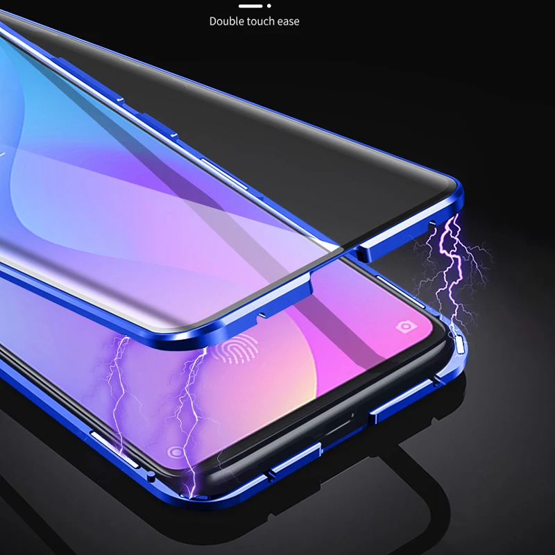 Чехол Magnetische 360 Adsorptie Metaal Glas для Xiao 9 E 8 t 6X A2 A3 LITE F1 rode mi note 7 K20 PRO 7A CC двусторонний чехол