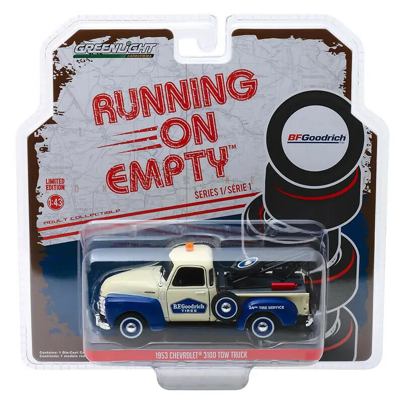 Зеленый светильник 1: 64 1953 Chevy 3100 Эвакуатор-BF бутик сплава автомобиля игрушки для детей Модель оригинальная коробка