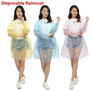 

20/50/100pcs Disposable Raincoat Portable Pull-on Silk Adult Outdoor Rain Poncho Breathable Comfortable And Durable Unisex