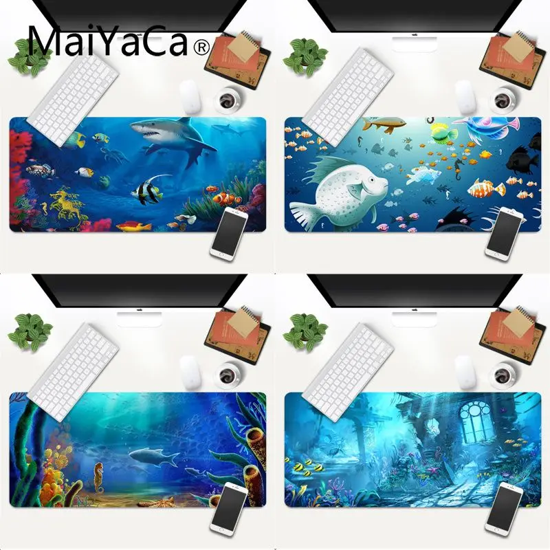 

The underwater world Gamer Speed Mice Retail Small Rubber Mousepad Gaming Mouse Mat xl xxl 800x400mm for world of warcraft