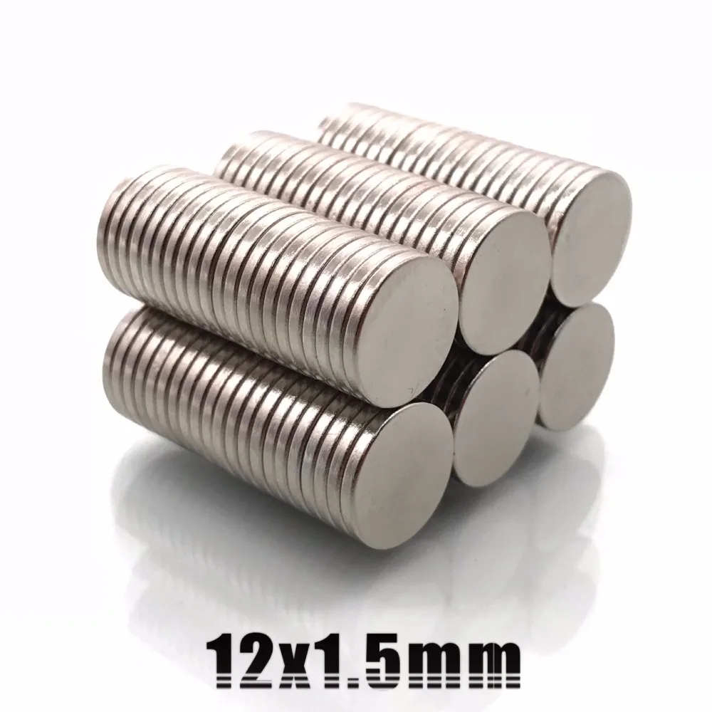 Мощные круглые цилиндрические магниты 12x100 мм 20/50/200/1 5 шт. редкоземельные
