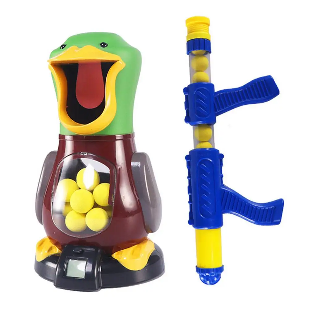 Воздушный насос стрельба голодна утка автоматический забив динамическую музыку шарик эва пены забавные новые игрушки для детей стрельба игрушка Подарки
