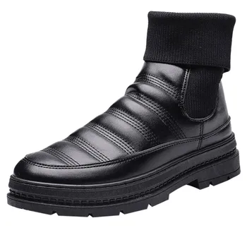 

Winter men's waterproof warm shoes wear thick boots and velvet waterproof Martin boots new listing 2020