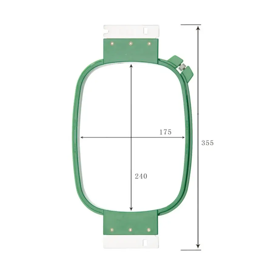355 мм набор прямоугольных рамок для вышивания, пластиковые кольца для вышивания крестиком, аксессуары для швейной машины - Цвет: 175MM x 240MM