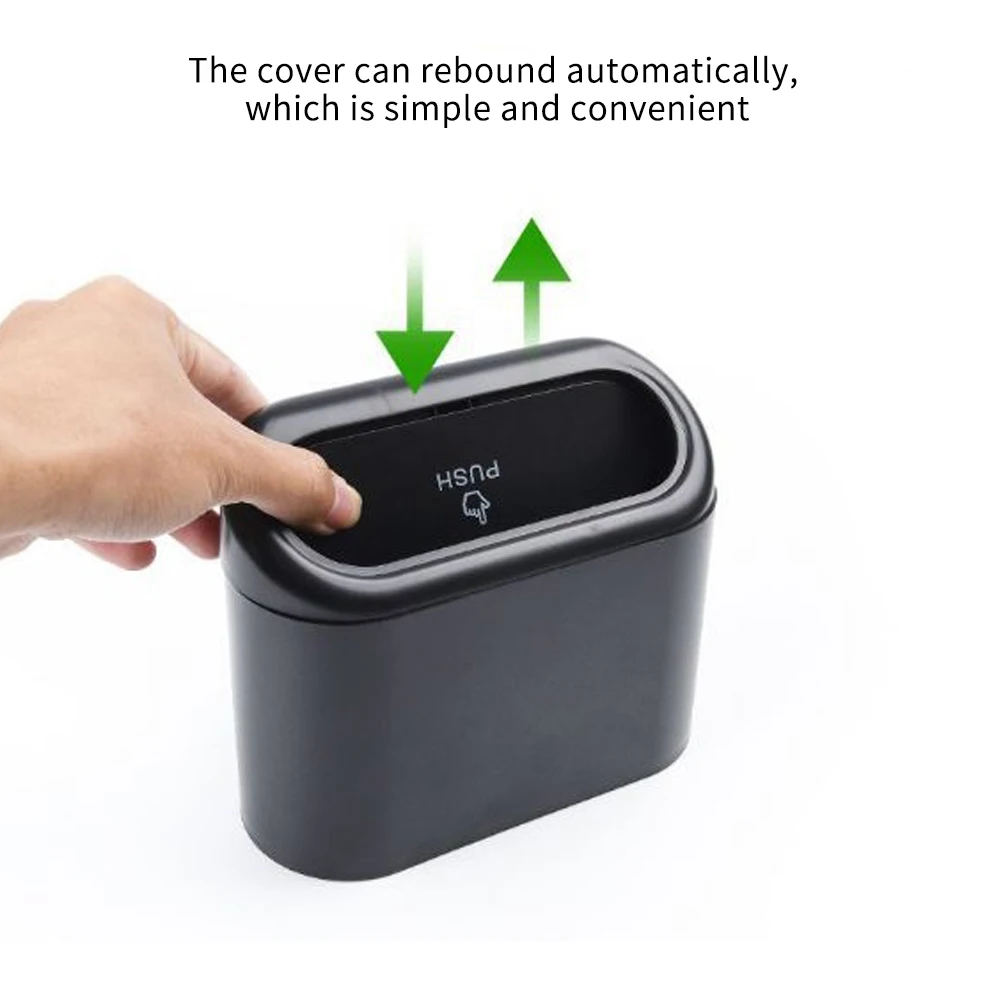 Car Trash Can Mini Auto Trash Bin Universal Vehicle Dust Organizer Leak  Proof Portable Dustbin Garbage Box For Automobile - AliExpress