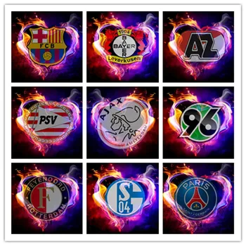 

New 5d diamond embroidery famous football team logo diamond mosaic cross stitch DIY diamond painting wall art home decoration