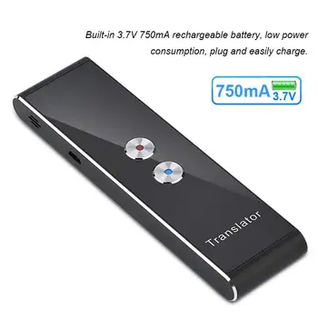 

Portable T8 Smart Voice Speech Translator Two-Way Real Time 30 Multi-Language Translation For Learning Travelling Business Meet