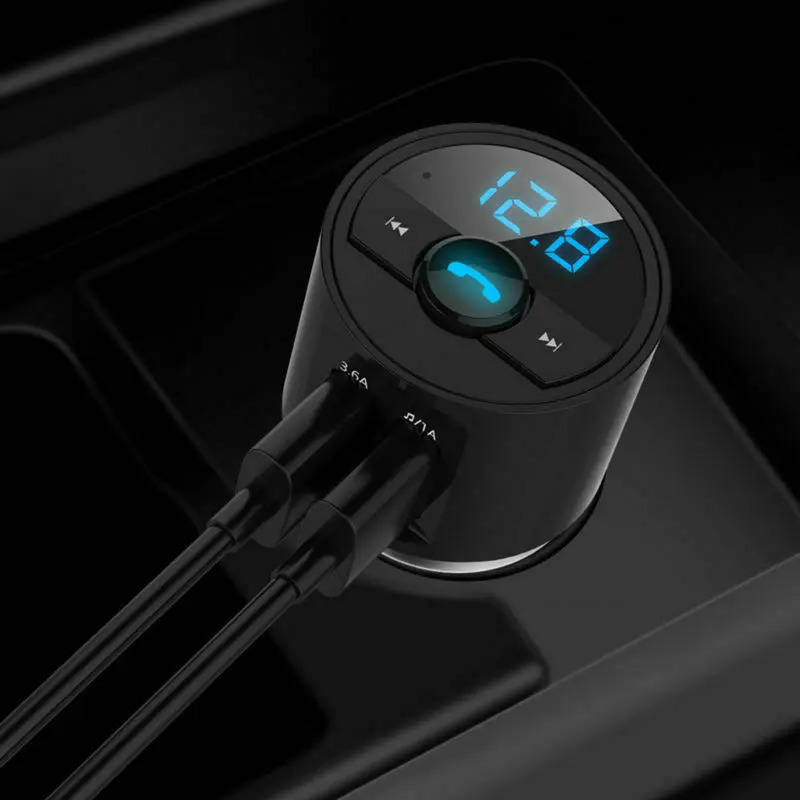 Bluetooth автомобильное USB зарядное устройство fm-передатчик радио адаптер mp3-плеер Быстрая зарядка