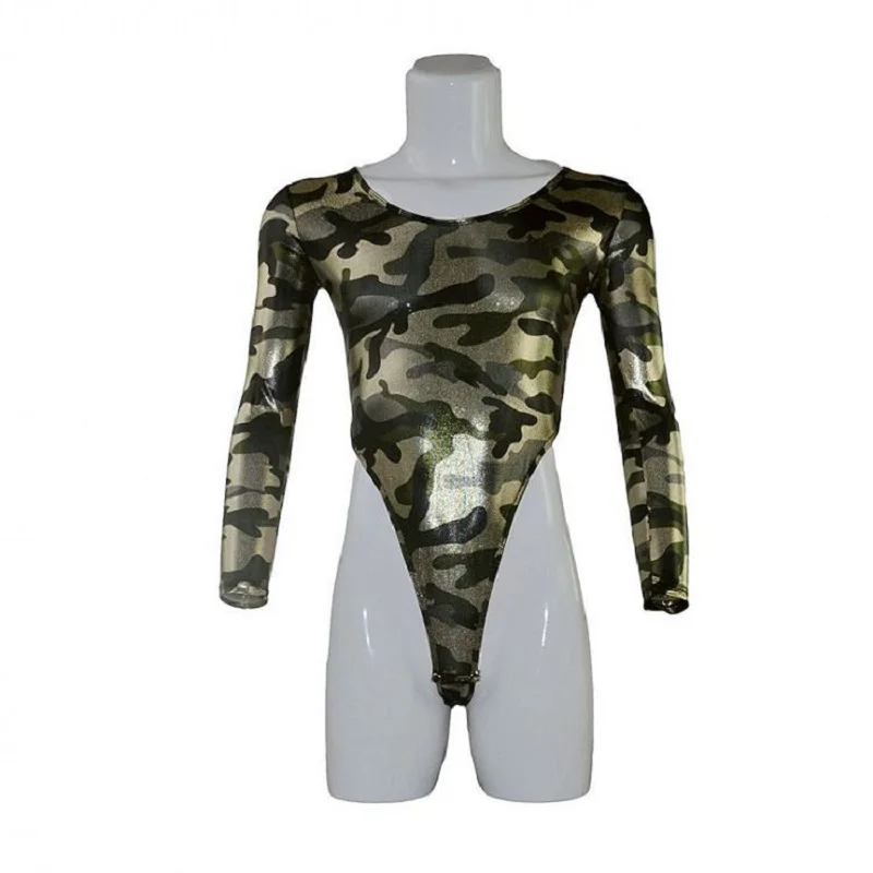 

Men's sexy swimwear long-sleeved performance suit jumpsuit swimsuit male shapers ZJH903