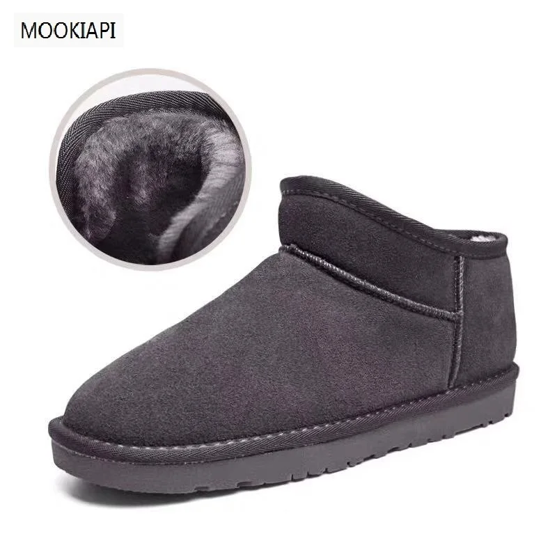 

In 2019, China's highest quality men's snow boots, real cowhide, short classic men's shoes, four colors, free delivery