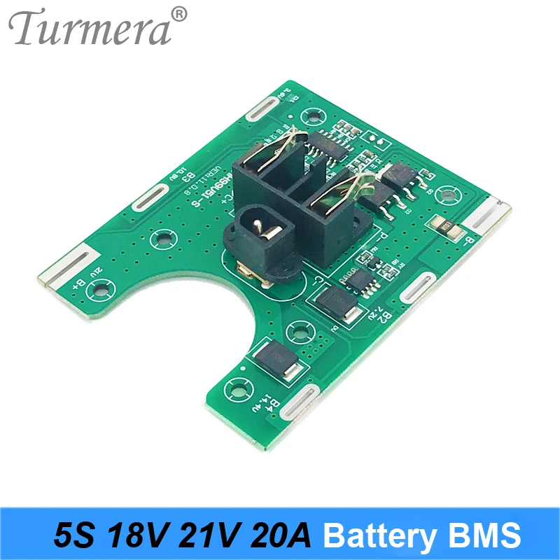 Turmera 5S 18v 21v 20A литий-ионный Аккумулятор литиевый аккумулятор BMS 18650 Батарея отвертка шуры Зарядное Устройство Защиты доска подходит для dewalt 18V