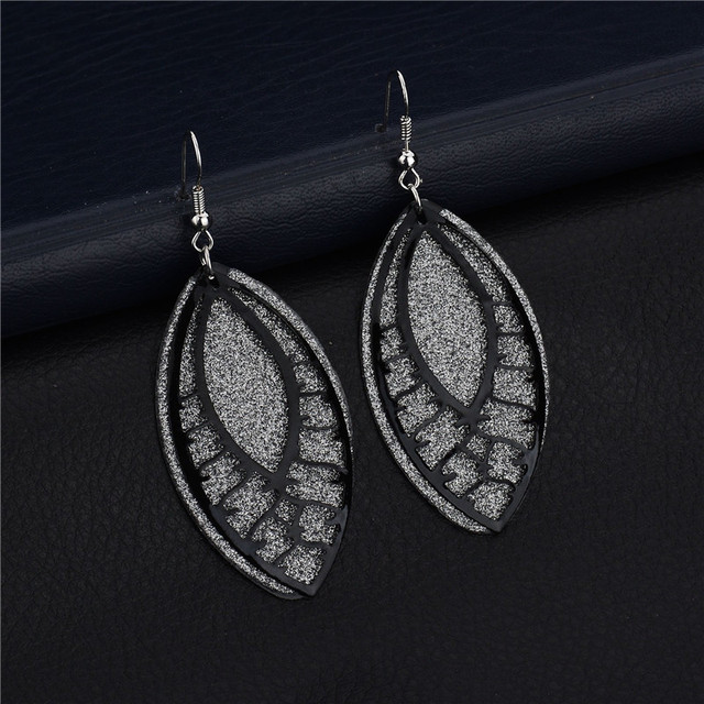 Irregular Long Dangle Earrings For Women Charm Ear Jewelry Gold Color Hanging Pendientes Flower Leaf Earings