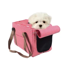 Переноска для собак переносная сумка для кошек дышащая переноска для питомцев для щенков кошек полосатая переноска для собак аксессуары для собак