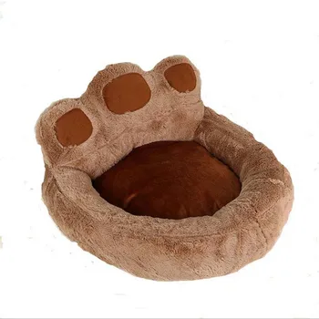 

Bear Claw Plush Dog Bed For Medium Large Dogs Foldable Warm Soft Shaggy Pet Mattress Washable Cat Nest Litter Puppy Kennel Mat