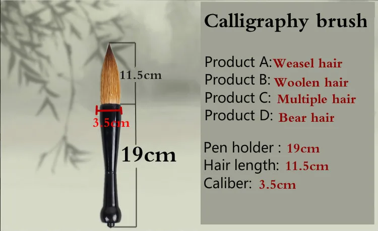 funil-em forma de caligrafia escova para couplets escrita pintura tinta china