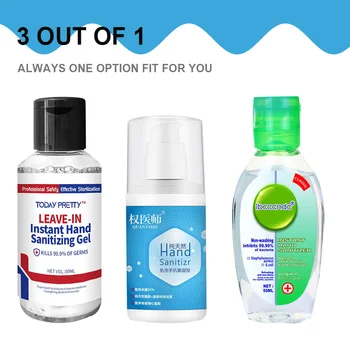 

100ml Travel Portable Hand Sanitizer Gel Anti-Bacteria Moisturizing Liquid Disposable No Clean Waterless Antibacterial Hand Gel