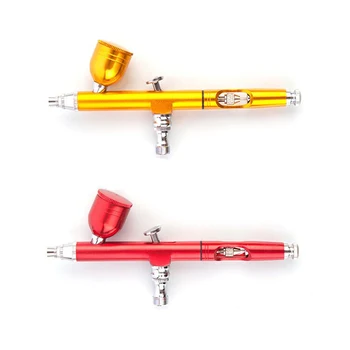 

Airbrush Tool Dual Action Gravity Feed 0.3mm Nozzle Spray Airbrush Nail Art Paint Tattoo Tool With Wrench/Straw/Air Inlet Interf
