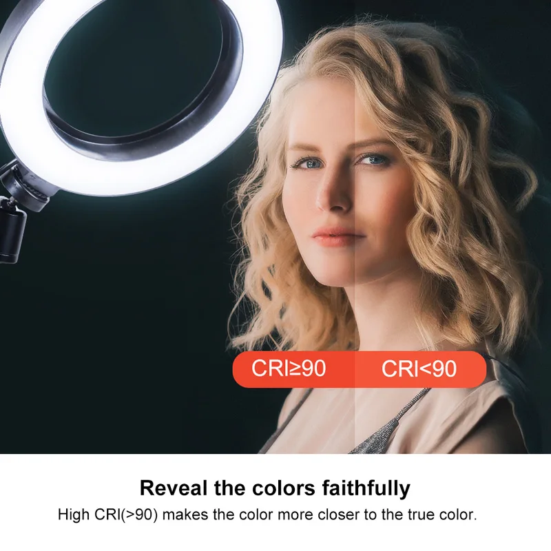 LED Ring Light Selfie Phone Holder Stick Lamp 74 Leds Novelty Lighting Photo Fill Light Toning Brightness Adjustable Tripod