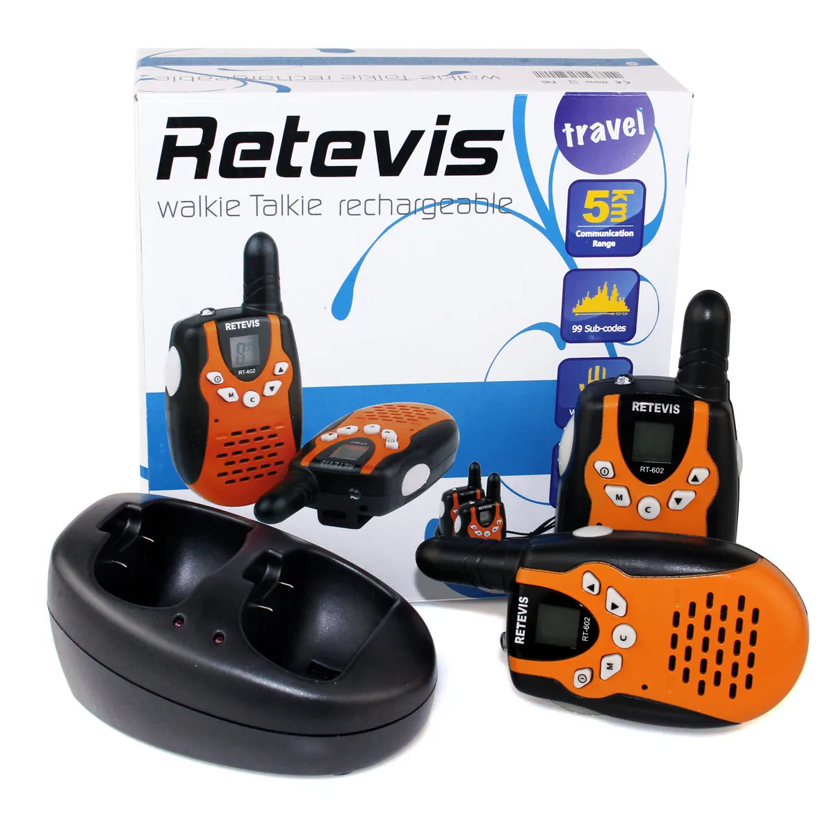 Детская портативная рация Retevis RT602 2 шт. игрушечная FRS UHF двусторонний коммуникатор
