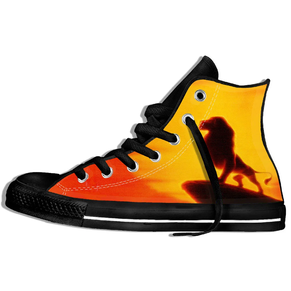 Walking Canvas Boots Shoes Breathable Hot Sale The Movie Lion King Style Cartoon Wearable Comfort Sport Shoes Classic Sneakers
