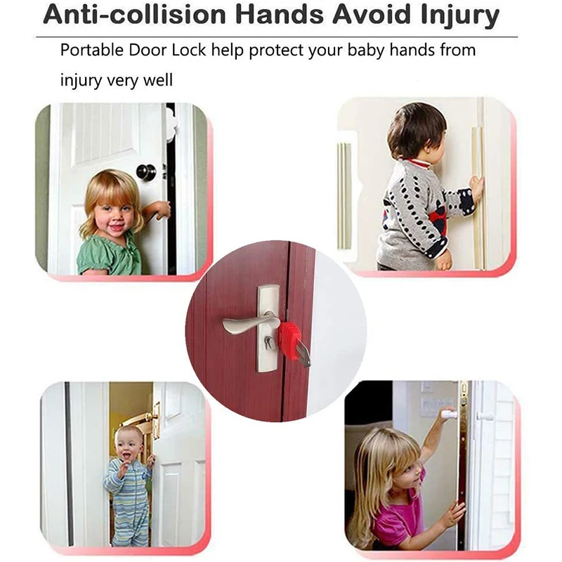 Verrou De Porte Intérieure, Serrure De Voyage Portative, Sécurisée