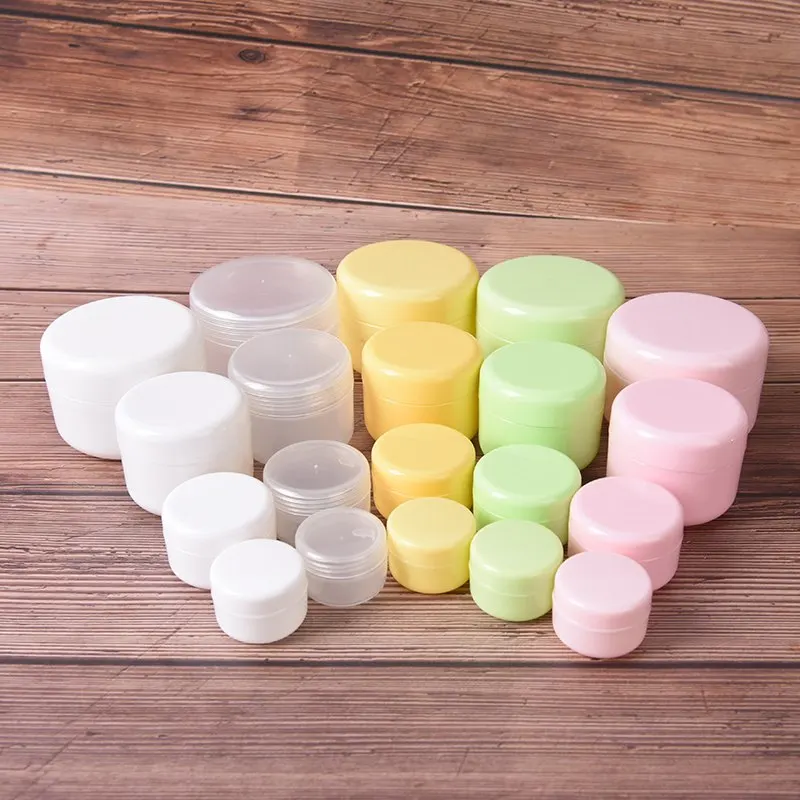 

10/20/50/100g Mini Face Cream Container Cosmetic Travel Empty Jars Pots Makeup Cream Liquid Moisturizer Lip Balm Container