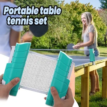 

1Set Retractable Table Tennis Net Table Grid Plastic Strong Mesh Portable Net Kit Net Rack Replace Kit For Ping Pong Playing