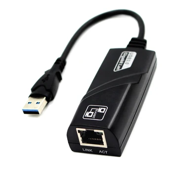 

USB3.0 to RJ45 Lan Adapter Network Card Cable for Macbook Win7 QJY99 USB 3.0 Cable
