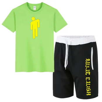 

Summer Casual Men Women Short Sleeve Set Mens Tracksuit Top Tee shirts + Shorts Male Sweat Suit Jogging Homme Sporting Clothes