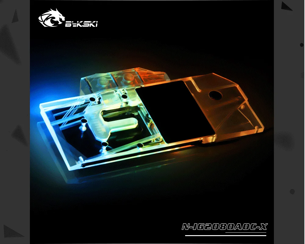 Bykski N-IG2080AOC-X,Full Cover Graphics Card Water Cooling Block,For Colorful iGame RTX2080/2070/2060 Advanced/Ultra/AD Special  
