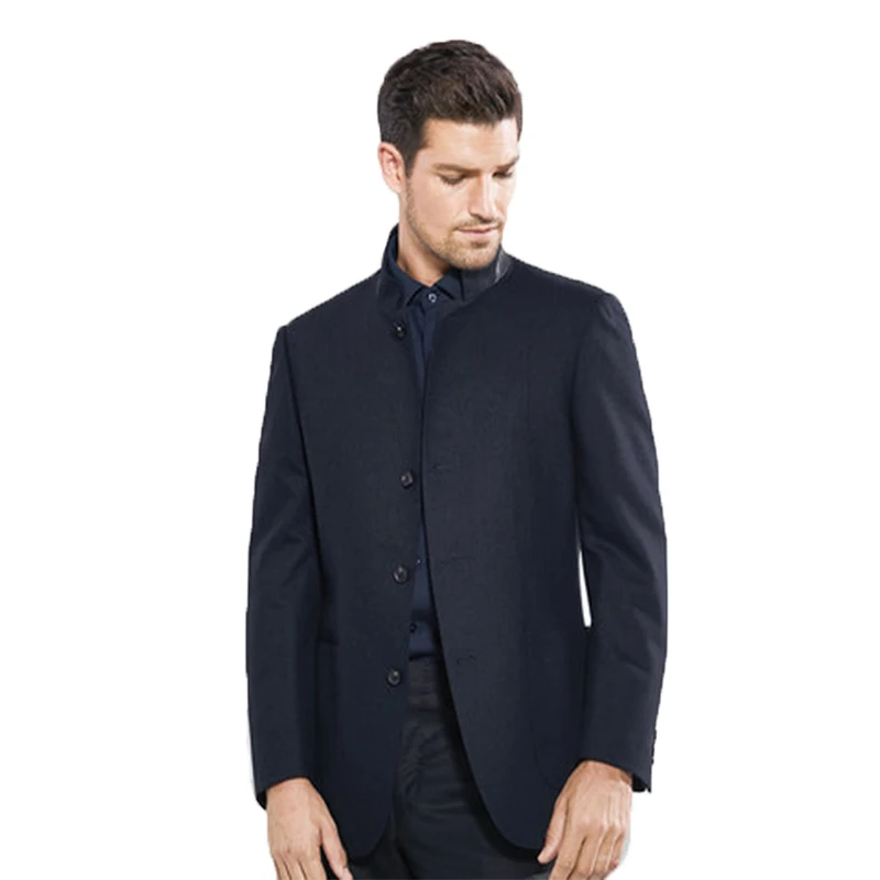 

2020 Winter Men's Suit Three Button Tweed Suit Groom Tuxedos Men Suits 2 Pieces For Wedding Business Dinner ( Jacket+Pants)