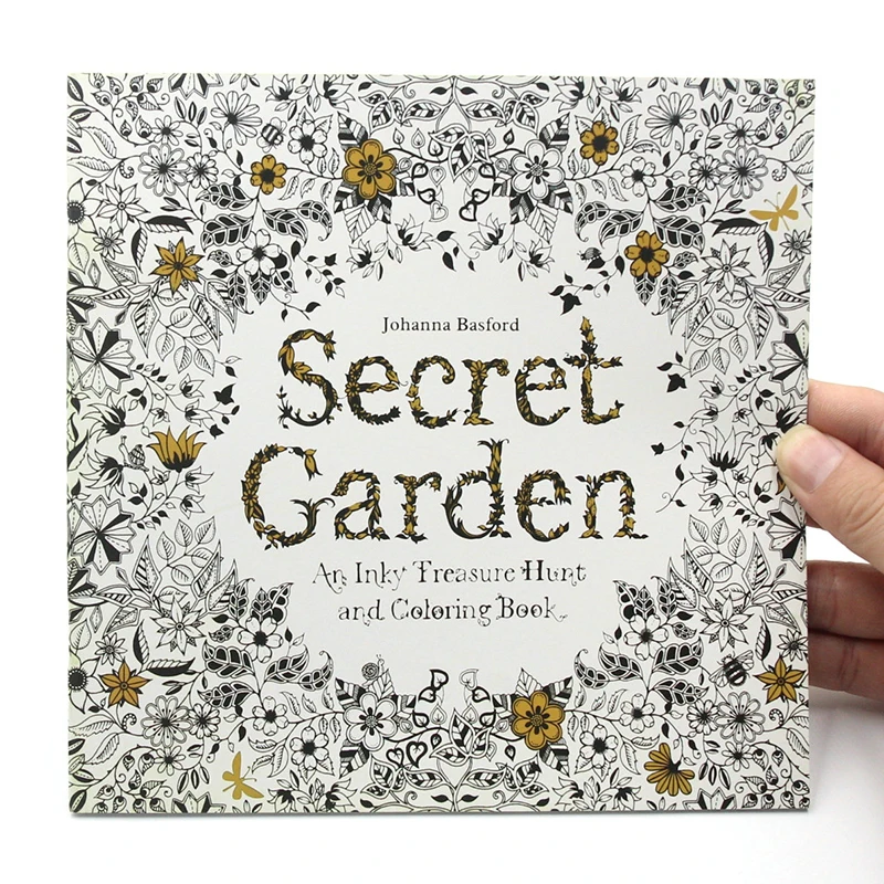 

1PCS New 24 Pages Relieve Stress For Children Adult Painting Drawing Secret Garden English Edition Kill Time Coloring Book