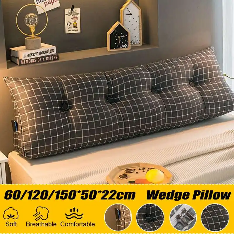 Long Cushion Sofa Pillow Cushion Back Cushion Chair Seat Cushion Office Home Support Waist Back