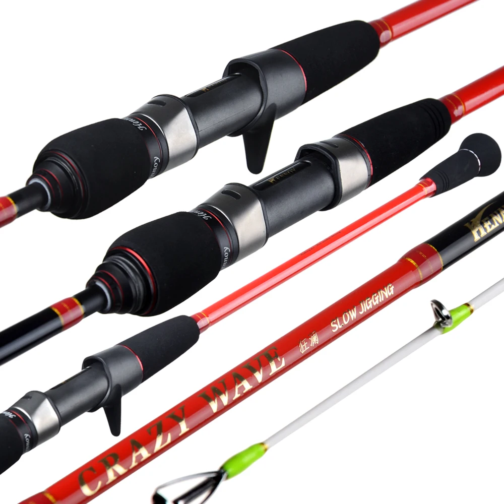 

Carbon PE1.5-4# lure weight 30-180g One and a half fishing rods solid Rod tip casting spinning slow jigging fishing rod Boat rod