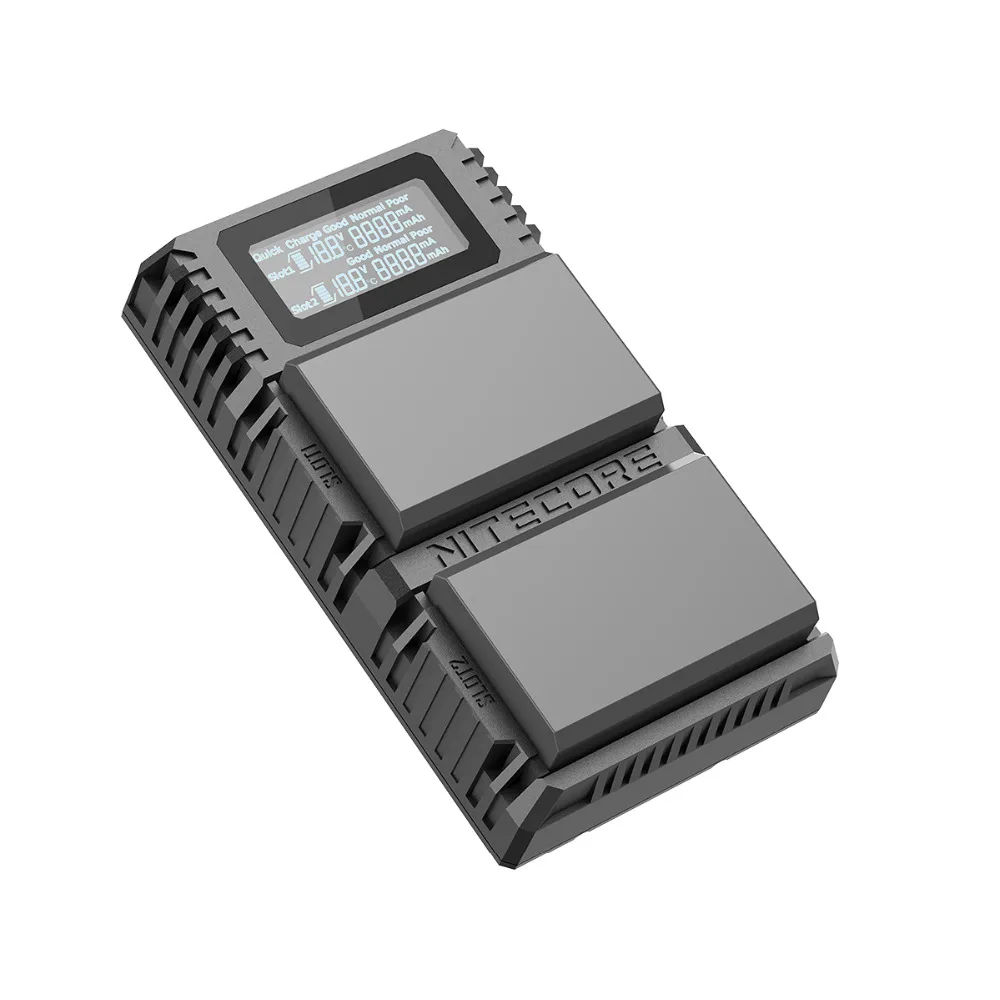 Nitecore ULM10 Pro цифровой двойной слот Путешествия Камера зарядное устройство для Leica BP-SCL5 батареи, совместимый с M10