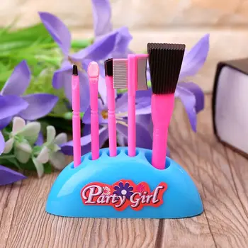 

6pcs/set Stylish Makeup Pretend Play Toys Fashion Dolls Accessories For Girls Kids Gifts