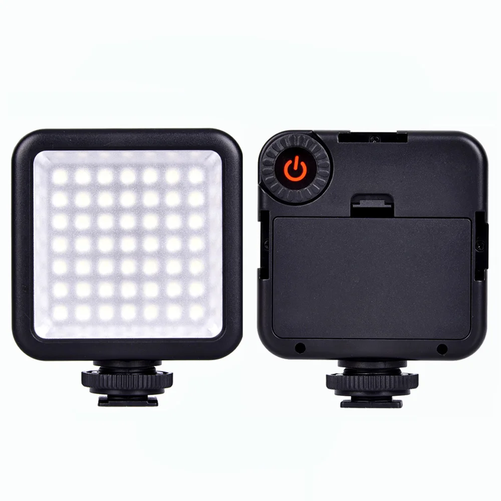 Foto Flash W49 Mini Pro Led-49 Luz de vídeo 49 Led Flash para Dslr videocámara Dvr Dv Cámara luz negra para gopro - AliExpress